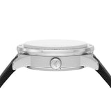 Emporio Armani Renato Chronograph Automatic Black Dial Black Leather Strap Watch For Men - AR60051 Buy Now By Emporio Armani