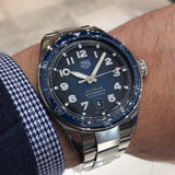 Tag Heuer Autavia Automatic Blue Dial Silver Steel Strap Watch for Men - WBE5116.EB0173 Buy Now By Tag Heuer