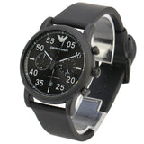 Emporio Armani Luigi Chronograph Black Dial Black Leather Strap Watch For Men - AR11133 Buy Now By Emporio Armani