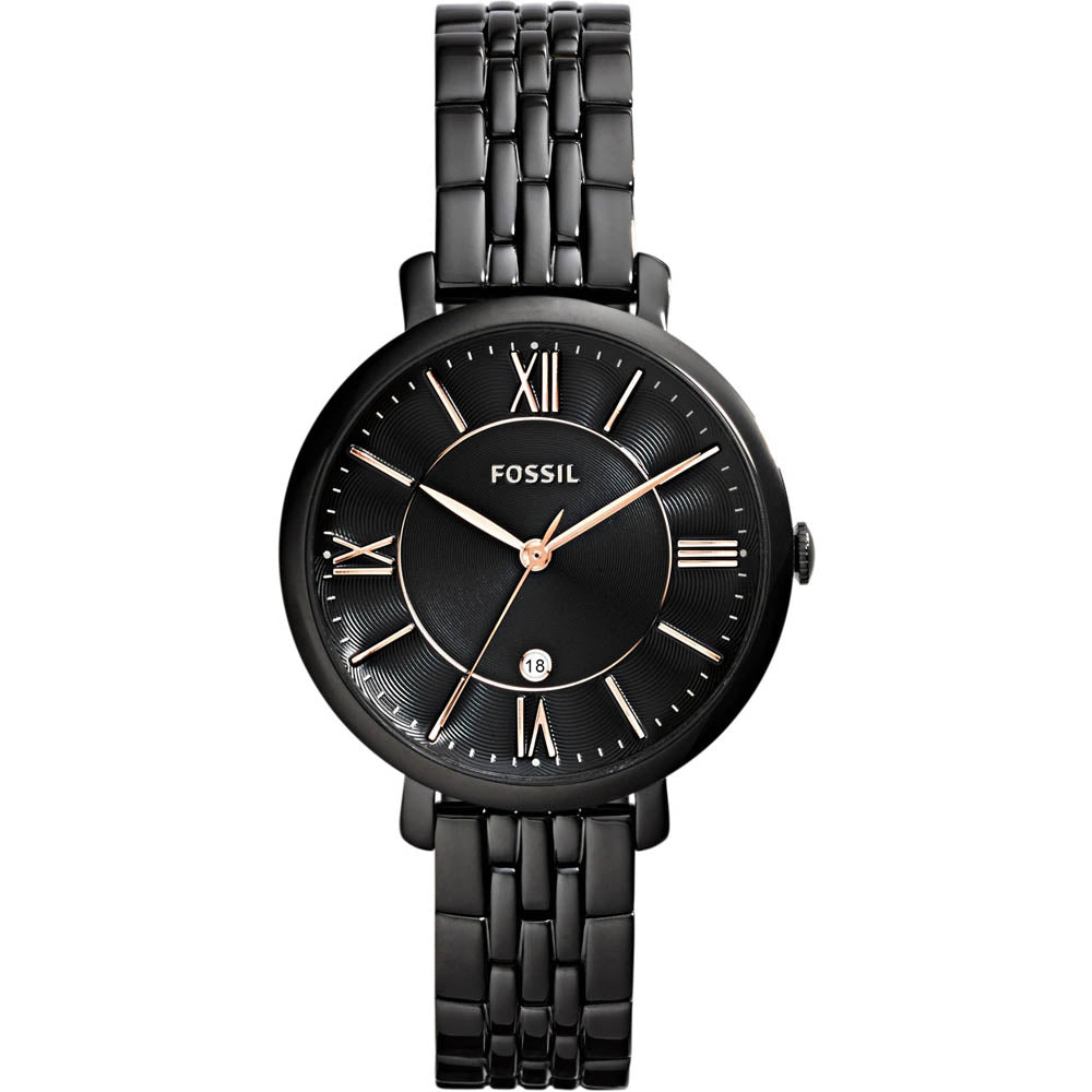 Fossil Jacqueline Black Dial Black Mesh Bracelet Watch for Women - ES3614 Buy Now By Fossil