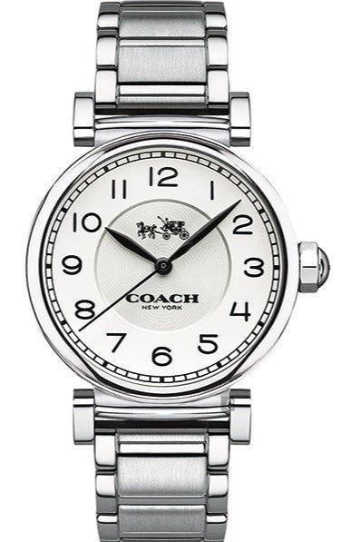 Coach Madison White Dial Silver Steel Strap Watch for Women - 14502394 Buy Now By Coach