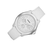 Fossil Cecile White Dial White Leather Strap Watch for Women - AM4484 Buy Now By Fossil