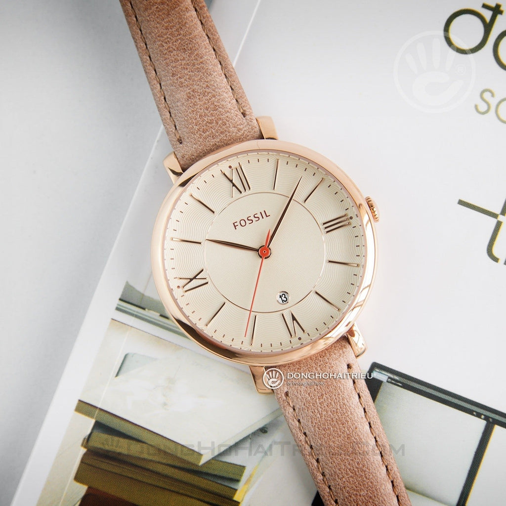 Fossil Jacqueline White Dial Brown Leather Strap Watch for Women - ES3487 Buy Now By Fossil