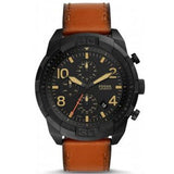 Fossil Bronson Black Dial Brown Leather Strap Watch for Men - FS5714 Buy Now By Fossil