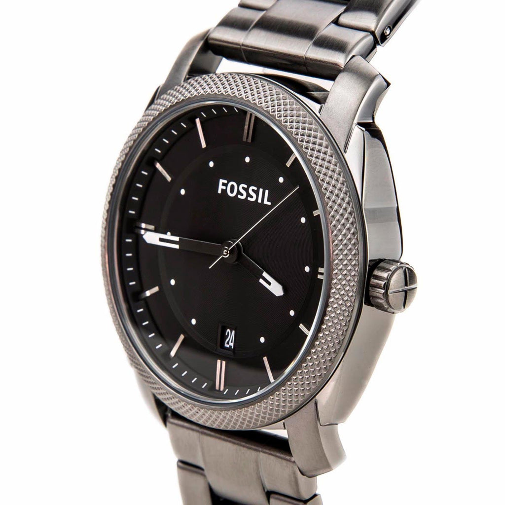 Fossil Machine Chronograph Black Dial Grey Steel Strap Watch for Men - FS4774 Buy Now By Fossil