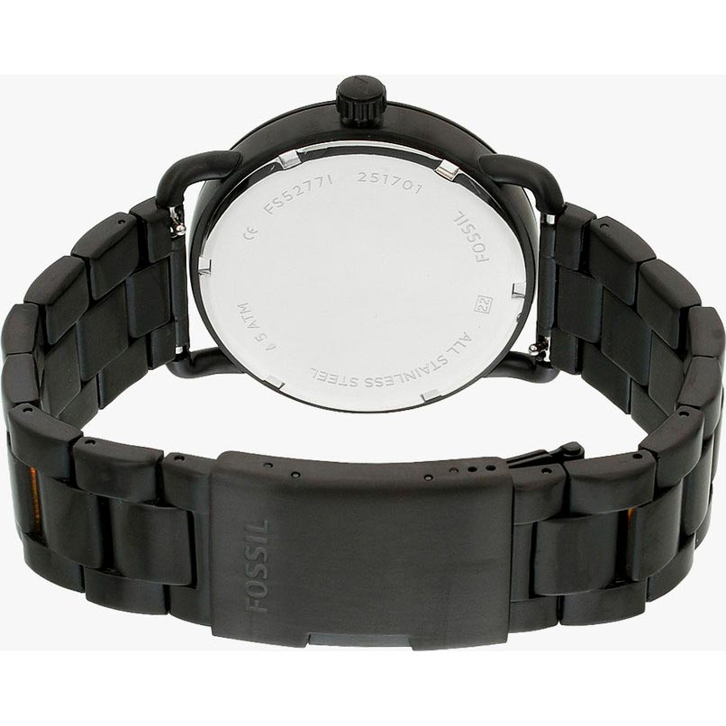 Fossil The Commuter Brown Dial Black Steel Strap Watch for Men - FS5277 Buy Now By Fossil