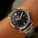 Fossil The Commuter Black Dial Silver Steel Strap Watch for Men - FS5391 Buy Now By Fossil