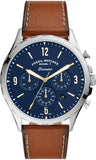 Fossil Forrester Chronograph Blue Dial Brown Leather Strap Watch for Men - S5607 Buy Now By Fossil