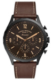 Fossil Forrester Chronograph Black Dial Brown Leather Strap Watch for Men - FS5608 Buy Now By Fossil