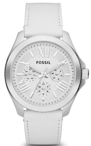 Fossil Cecile White Dial White Leather Strap Watch for Women - AM4484 Buy Now By Fossil