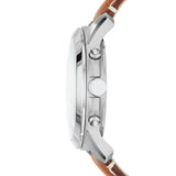 Fossil Grant Chronograph White Dial Brown Leather Strap Watch for Men - FS5060 Buy Now By Fossil