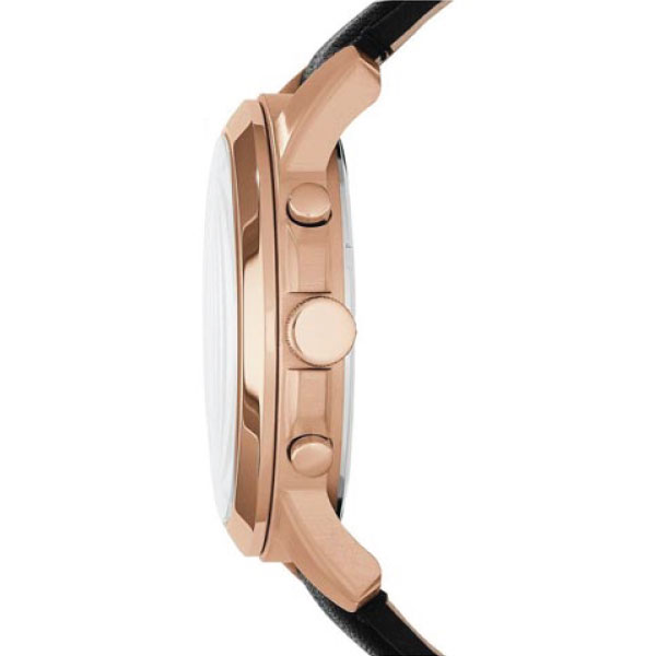 Fossil Grant Chronograph Grey Dial Black Leather Strap Watch for Men - FS5085 Buy Now By Fossil