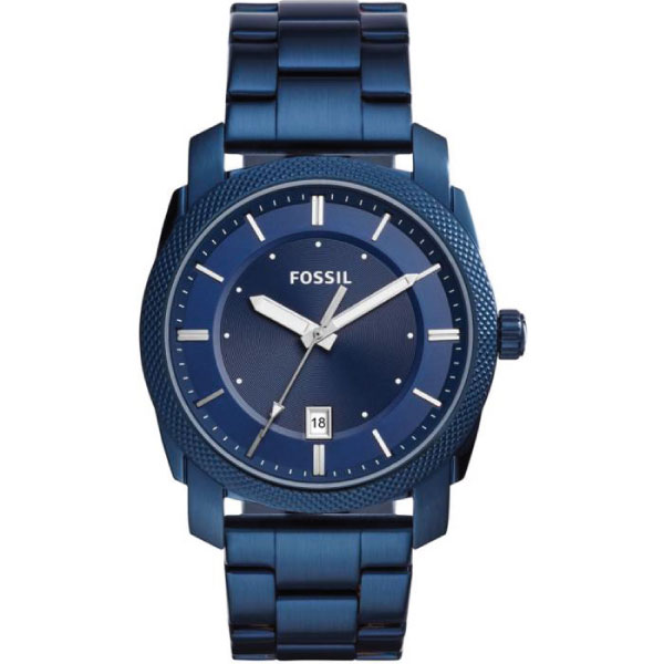 Fossil Machine Blue Dial Blue Steel Strap Watch for Men - FS5231 Buy Now By Fossil