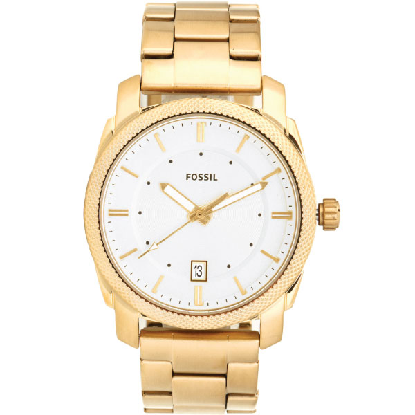 Fossil Machine Gold Dial Gold Steel Strap Watch for Men - FS5264 Buy Now By Fossil