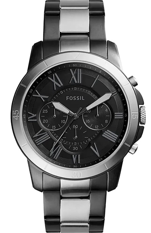Fossil Grant Chronograph Black Dial Two Tone Steel Strap Watch for Men - FS5269 Buy Now By Fossil