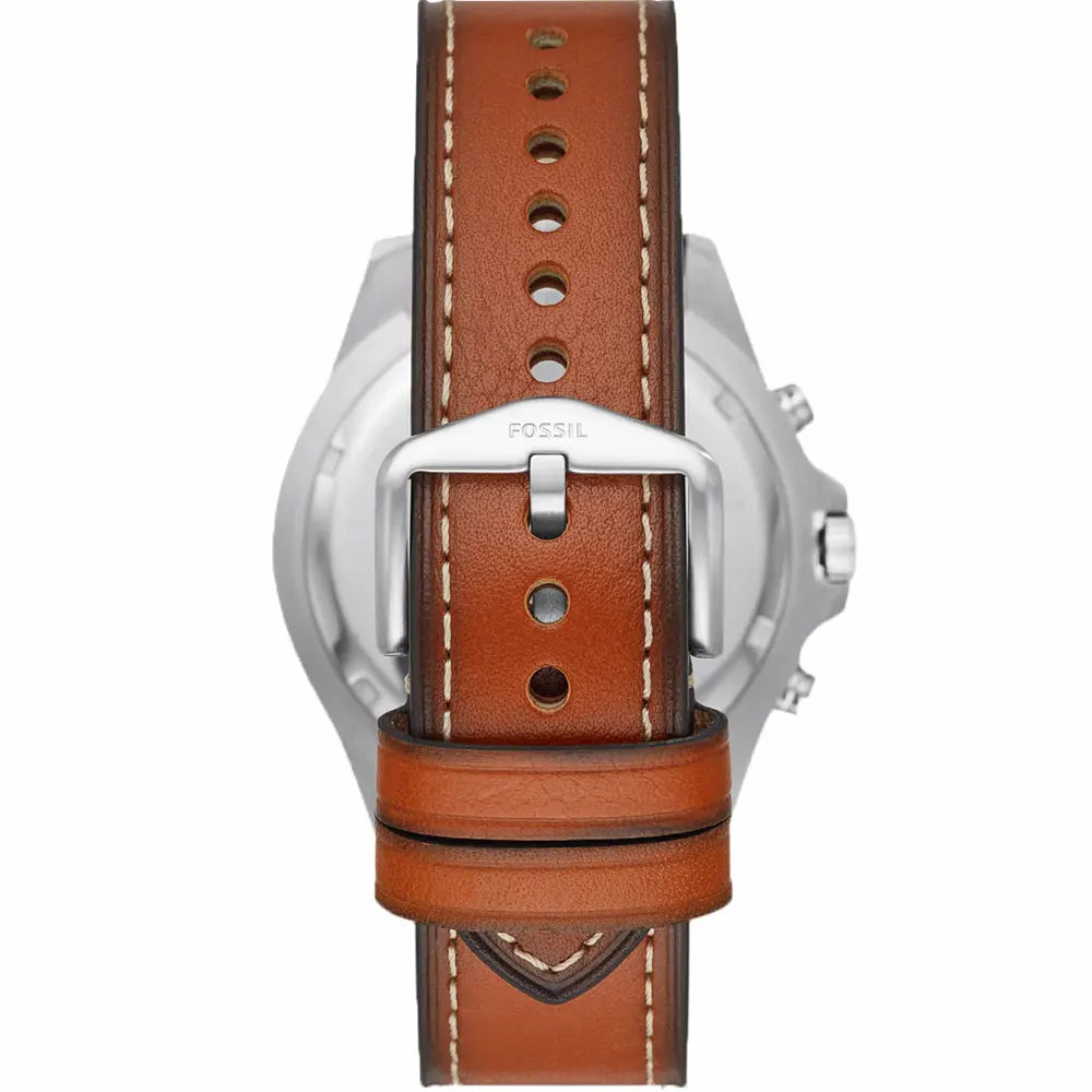 Fossil Forrester Automatic Skeleton Grey Dial Brown Leather Strap Watch for Men - ME3178 Buy Now By Fossil