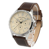 Fossil Forrester Chronograph White Dial Brown Leather Strap Watch for Men - FS5696 Buy Now By Fossil