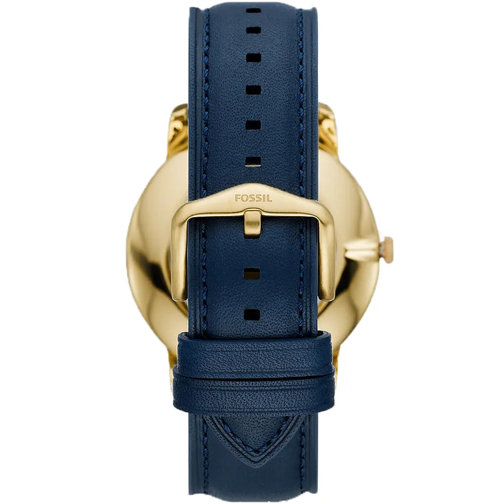 Fossil The Minimalist 3H Analog Blue Dial Blue Leather Strap Watch for Men - FS5789 Buy Now By Fossil