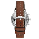 Fossil Retro Pilot Chronograph Silver Dial Brown Leather Strap Watch for Men - FS5809 Buy Now By Fossil