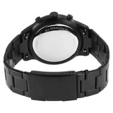 Fossil Everett Chronograph Black Dial Black Steel Strap Watch for Men - FS5797 Buy Now By Fossil