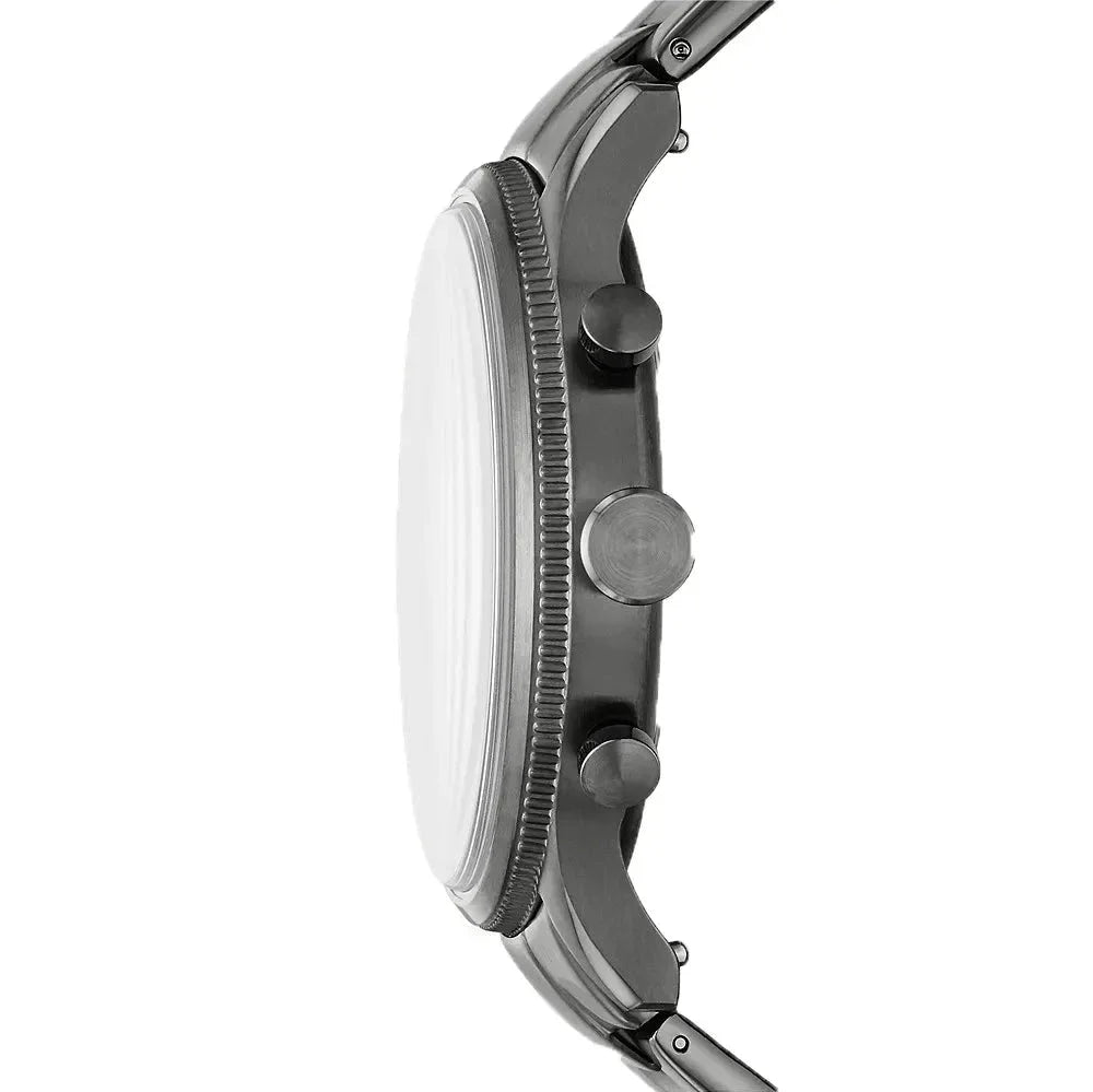 Fossil Retro Pilot Chronograph Black Dial Grey Steel Strap Watch for Men - FS5834 Buy Now By Fossil