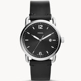 Fossil The Commuter Black Dial Black Leather Strap Watch for Men - FS5406 Buy Now By Fossil