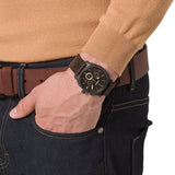 Fossil Machine Flight Chronograph Brown Dial Brown Leather Strap Watch for Men - FS4656 Buy Now By Fossil