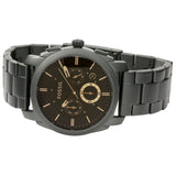Fossil Machine Chronograph Black Dial Black Steel Strap Watch for Men - FS4682 Buy Now By Fossil