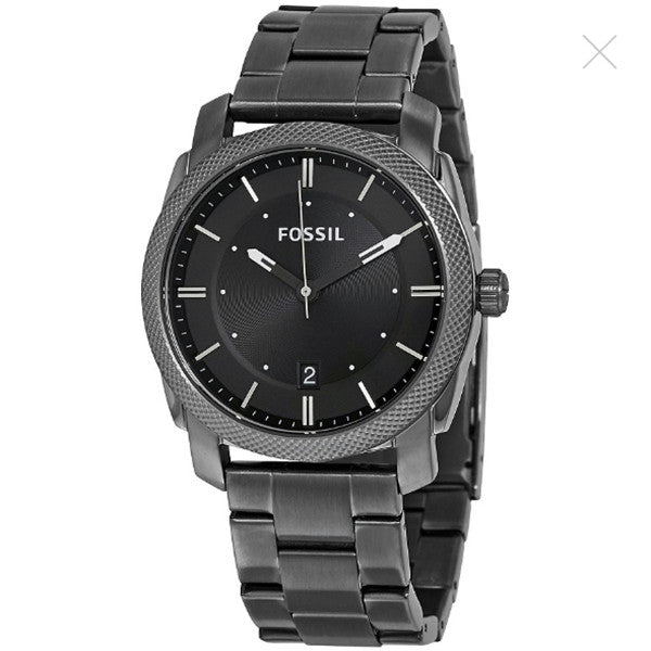 Fossil Machine Chronograph Black Dial Grey Steel Strap Watch for Men - FS4774 Buy Now By Fossil