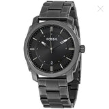 Fossil Machine Chronograph Black Dial Grey Steel Strap Watch for Men - FS4774 Buy Now By Fossil