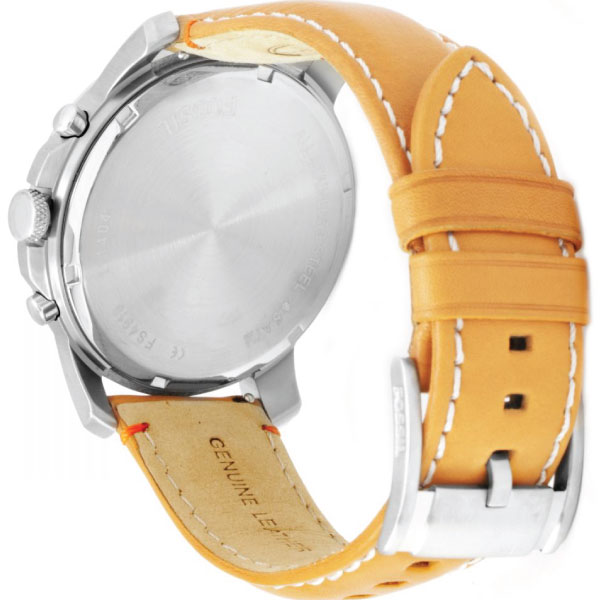 Fossil Grant Chronograph Green Dial Brown Leather Strap Watch for Men - FS4918 Buy Now By Fossil