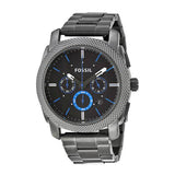 Fossil Machine Chronograph Brown Dial Grey Steel Strap Watch for Men - FS4931 Buy Now By Fossil