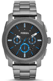 Fossil Machine Chronograph Brown Dial Grey Steel Strap Watch for Men - FS4931 Buy Now By Fossil