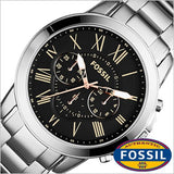 Fossil Grant Chronograph Black Dial Silver Steel Strap Watch for Men - FS4994 Buy Now By Fossil