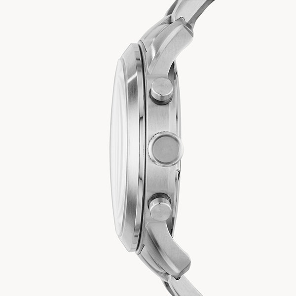 Fossil Pilot Chronograph Black Dial Silver Steel Strap Watch for Men - FS5141 Buy Now By Fossil