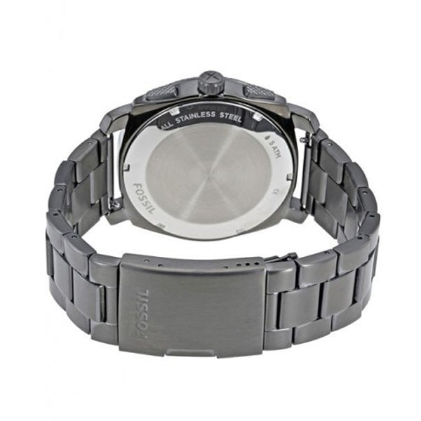 Fossil Machine Chronograph Grey Dial Grey Steel Strap Watch for Men - FS5172 Buy Now By Fossil