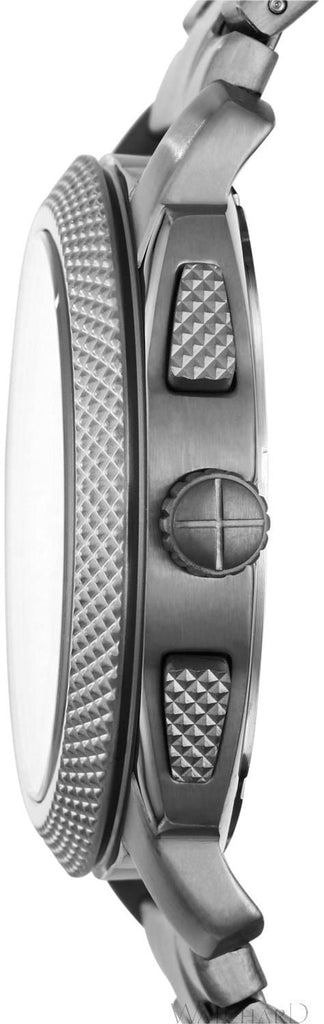 Fossil Machine Chronograph Grey Dial Grey Steel Strap Watch for Men - FS5172 Buy Now By Fossil