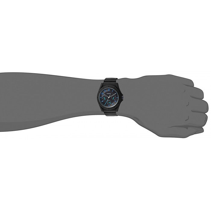 Fossil Popstastic Sport Black Dial Black Rubber Strap Watch for Men - FS5222 Buy Now By Fossil