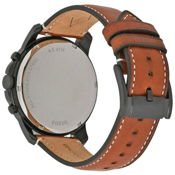 Fossil Grant Chronograph Black Dial Brown Leather Strap Watch for Men - FS5241 Buy Now By Fossil