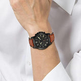 Fossil Grant Chronograph Black Dial Brown Leather Strap Watch for Men - FS5241 Buy Now By Fossil