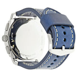 Fossil Machine Chronograph Blue Dial Blue Leather Strap Watch for Men - FS5262 Buy Now By Fossil