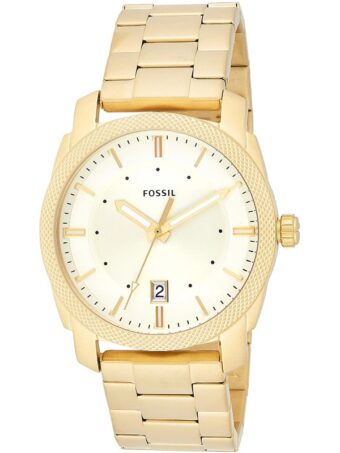 Fossil Machine Gold Dial Gold Steel Strap Watch for Men - FS5264 Buy Now By Fossil