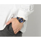 Fossil The Commuter Blue Dial Blue Leather Strap Watch for Men - FS5274 Buy Now By Fossil