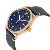 Fossil The Commuter Blue Dial Blue Leather Strap Watch for Men - FS5274 Buy Now By Fossil