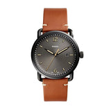 Fossil Commuter Three Hand Date Black Dial Brown Leather Strap Watch for Men - FS5276 Buy Now By Fossil