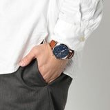 Fossil Townsman Chronograph Blue Dial Brown Leather Strap Watch for Men - FS5279 Buy Now By Fossil