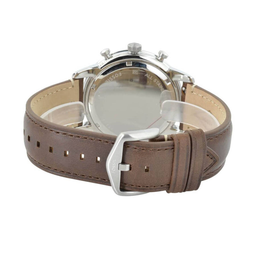 Fossil Townsman Chronograph Black Dial Brown Leather Strap Watch for Men - FS5280 Buy Now By Fossil