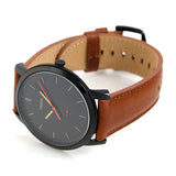 Fossil The Minimalist Black Dial Brown Leather Strap Watch for Men - FS5305 Buy Now By Fossil