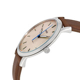 Fossil Minimalist Off White Dial Brown Leather Strap Watch for Men - FS5306 Buy Now By Fossil