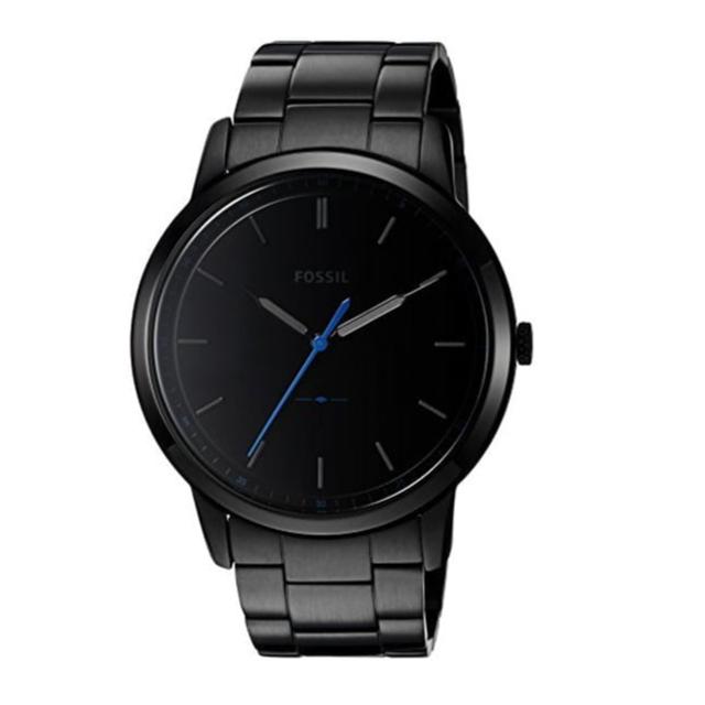 Fossil The Minimalist Black Dial Black Steel Strap Watch for Men - FS5308 Buy Now By Fossil